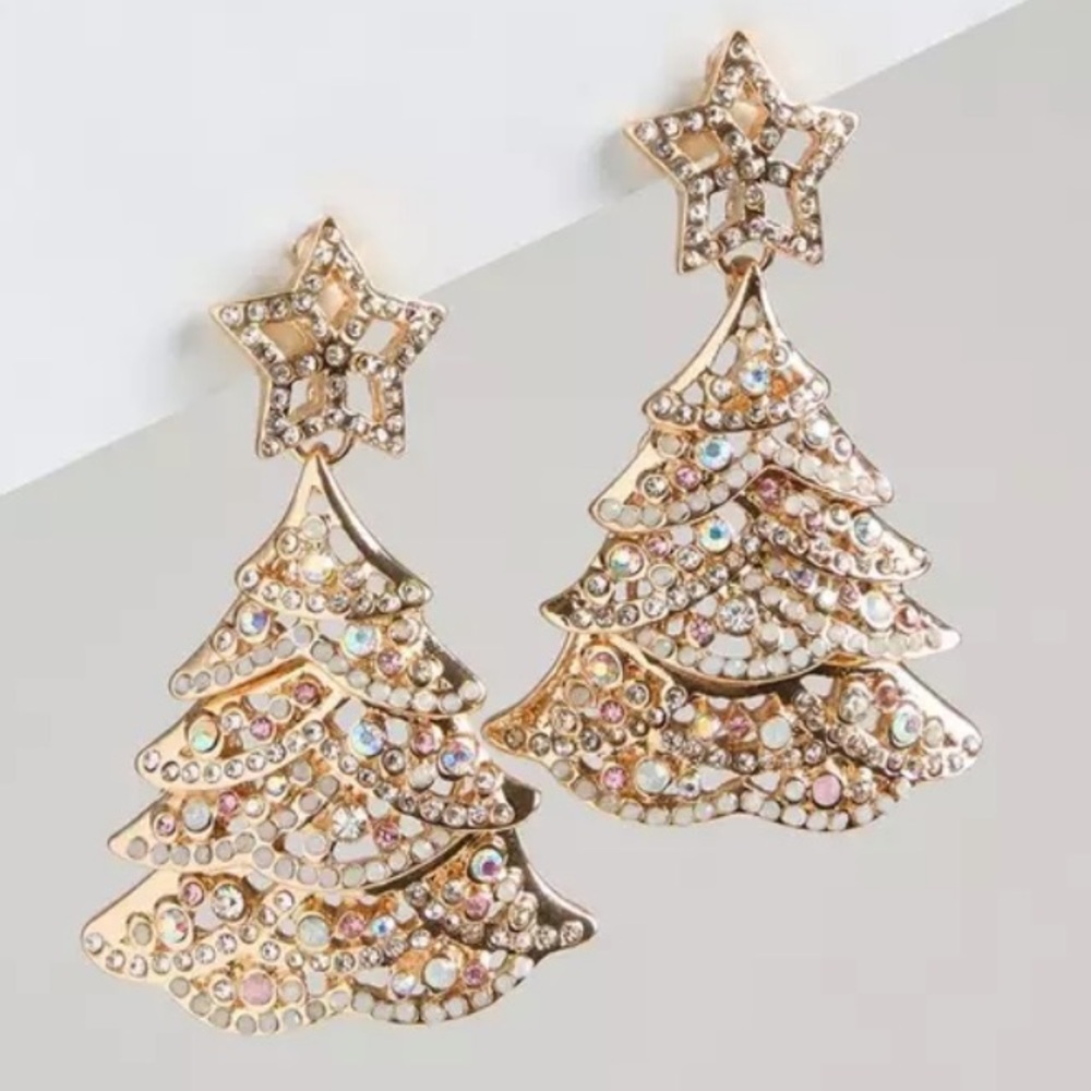 NWOT - Pave Christmas Tree Statement Earrings
Christmas Tree Earrings